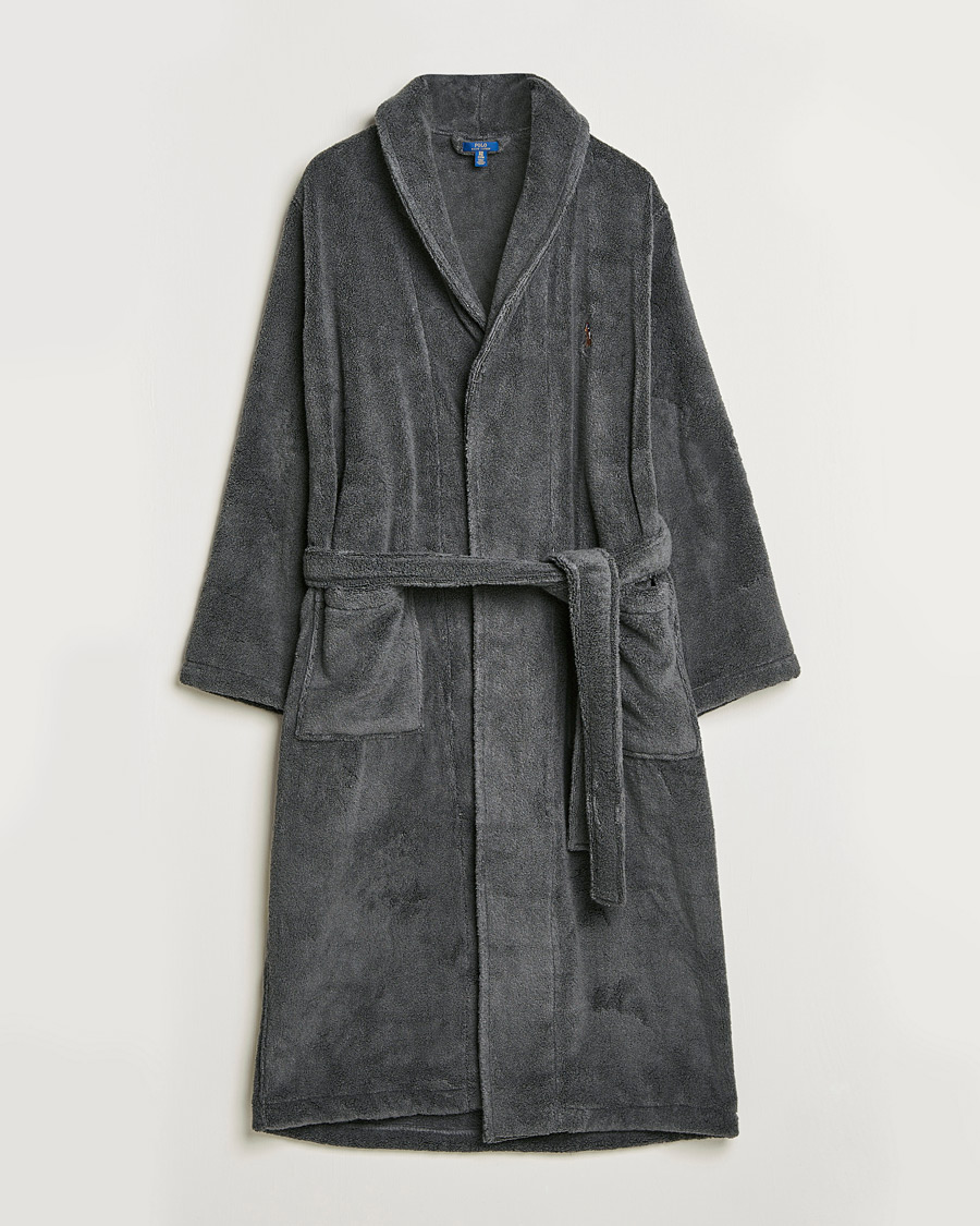 Herren | Polo Ralph Lauren Cotton Terry Robe Dark Slate | Polo Ralph Lauren | Cotton Terry Robe Dark Slate