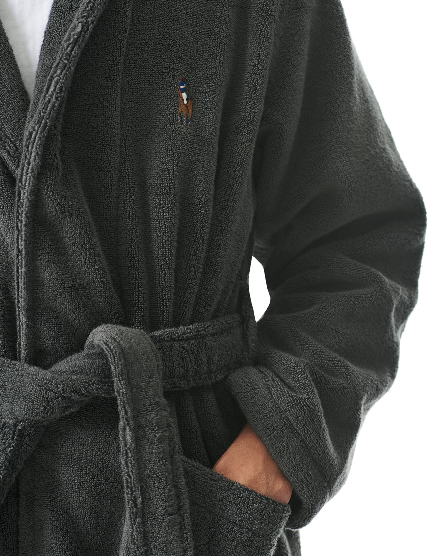 Herren | Polo Ralph Lauren Cotton Terry Robe Dark Slate | Polo Ralph Lauren | Cotton Terry Robe Dark Slate