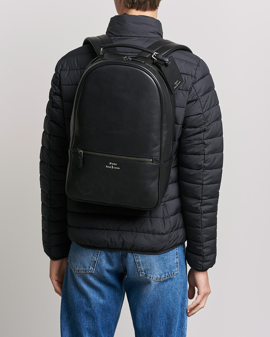 Herren | Special gifts | Polo Ralph Lauren | Leather Backpack Black