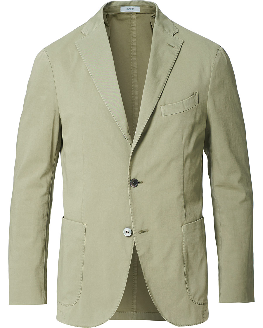 Herren | Sakkos | Boglioli | K Jacket Cotton Stretch Blazer Olive