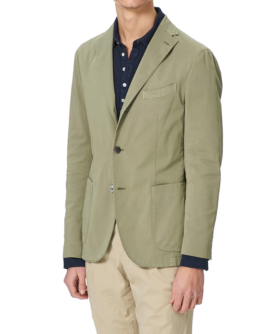 Herren | Sakkos | Boglioli | K Jacket Cotton Stretch Blazer Olive