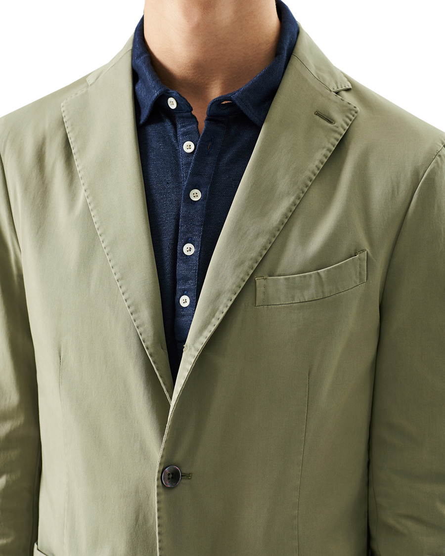 Herren | Sakkos | Boglioli | K Jacket Cotton Stretch Blazer Olive