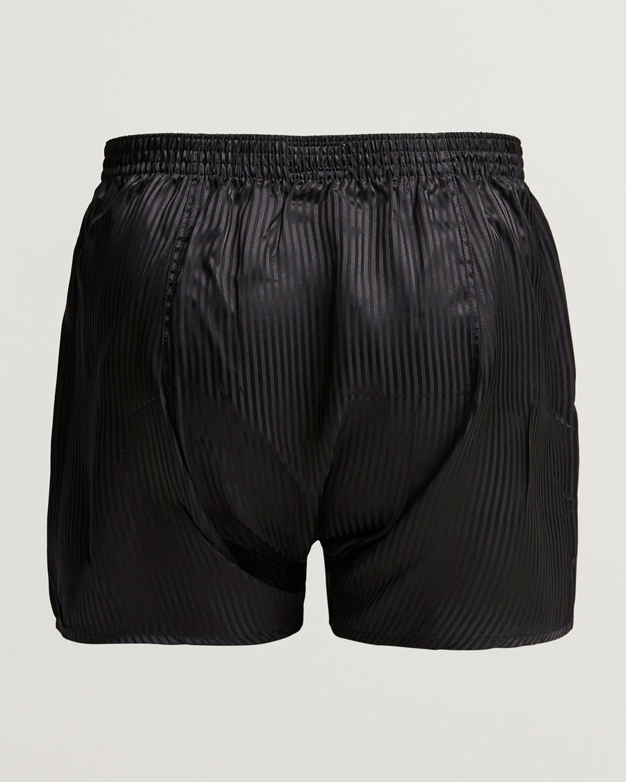 Herren | Kleidung | Derek Rose | Classic Fit Silk Boxer Shorts Black