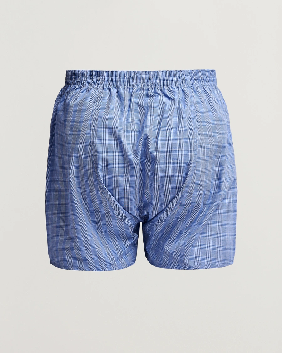 Herren | Kleidung | Derek Rose | Classic Fit Cotton Boxer Shorts Blue