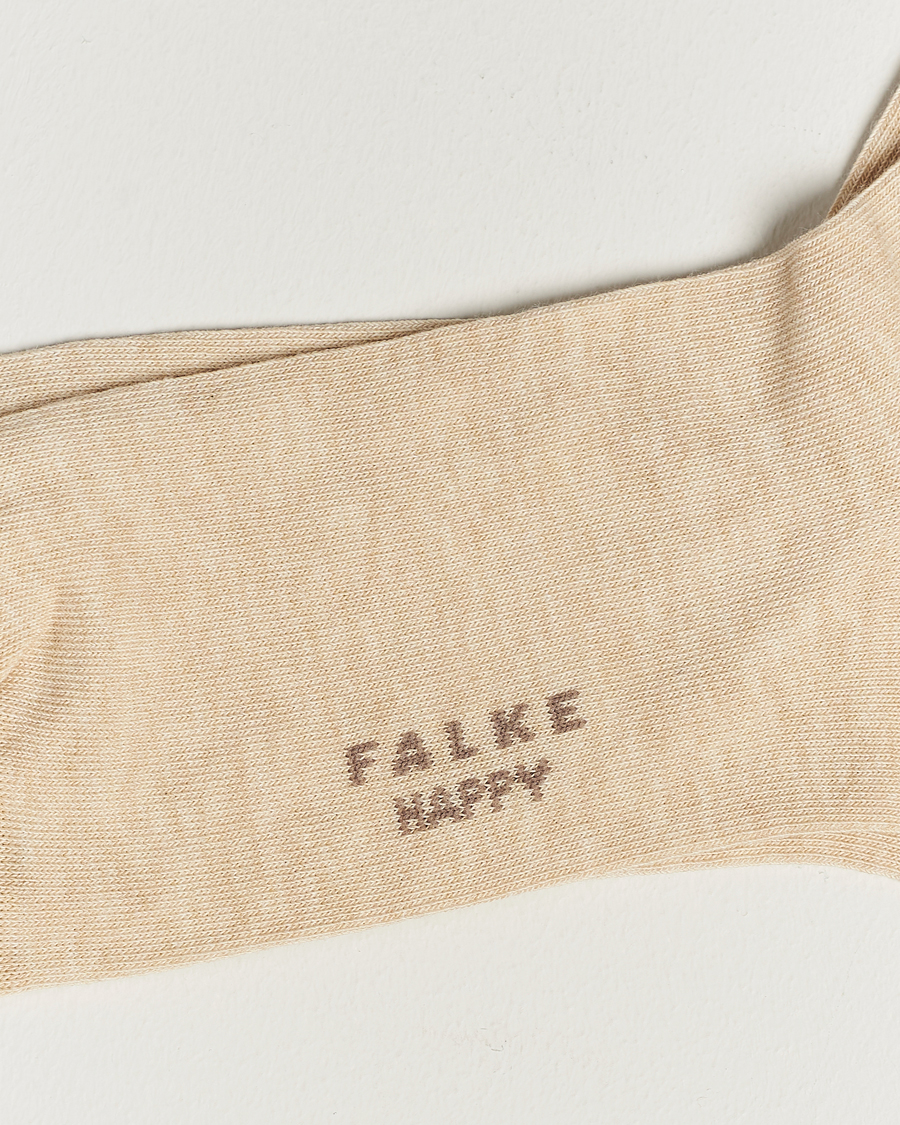 Herr | Underkläder | Falke | Happy 2-Pack Cotton Socks Sand