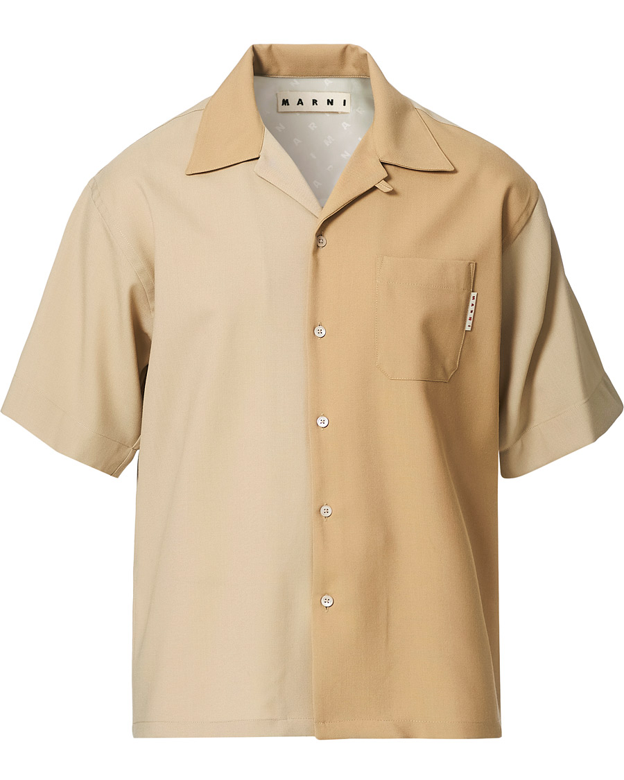 Herren | Hemden | Marni | Colour Block Bowling Shirt Beige