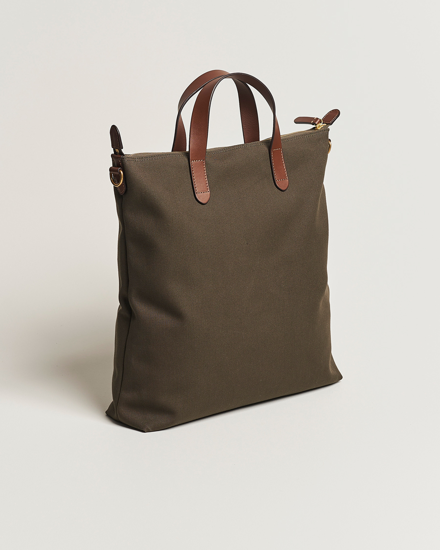 Herren | Taschen | Mismo | M/S Canvas Shopper Army/Cuoio
