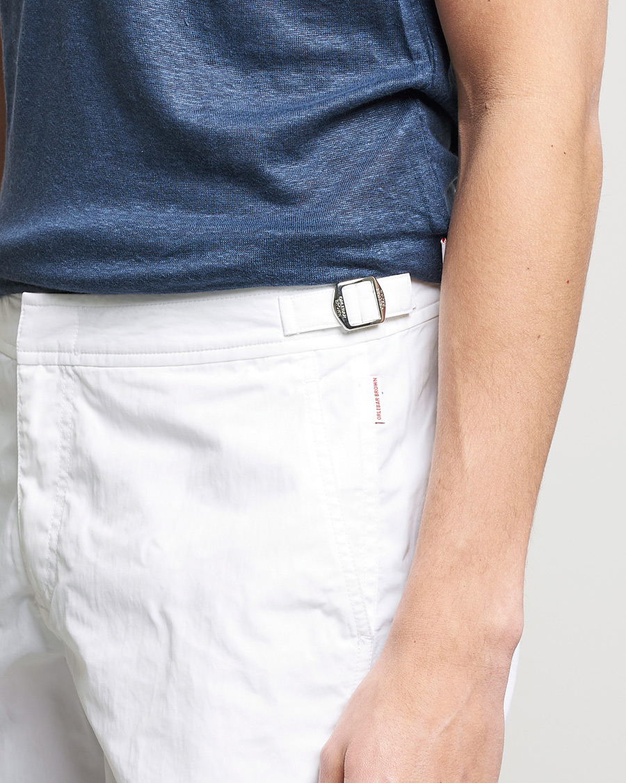 Herren | Badehosen | Orlebar Brown | Bulldog II Medium Length Swim Shorts White