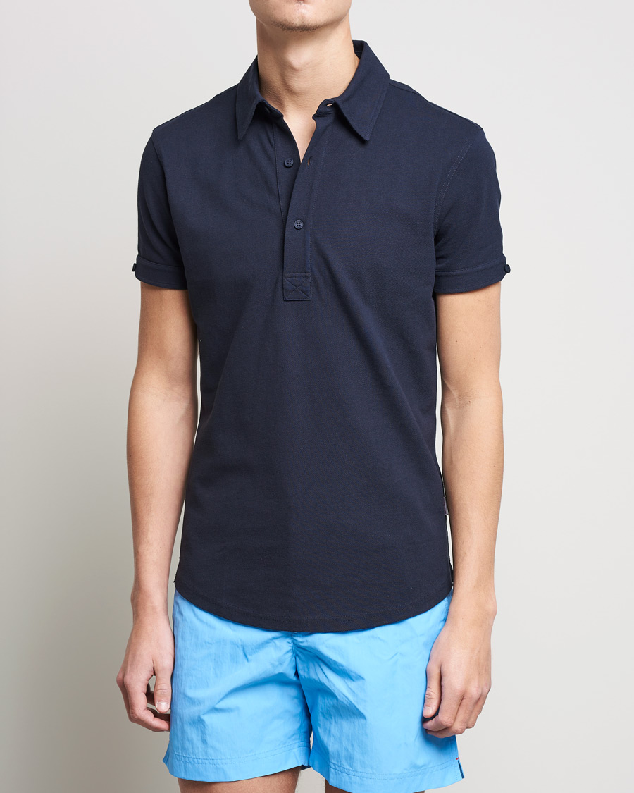 Herren | Poloshirts | Orlebar Brown | Sebastian Tailored Cotton Polo Navy