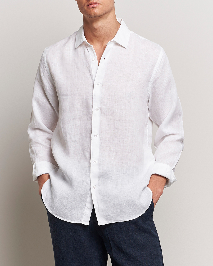 Herren | Hemden | Orlebar Brown | Giles Linen CLS Shirt White