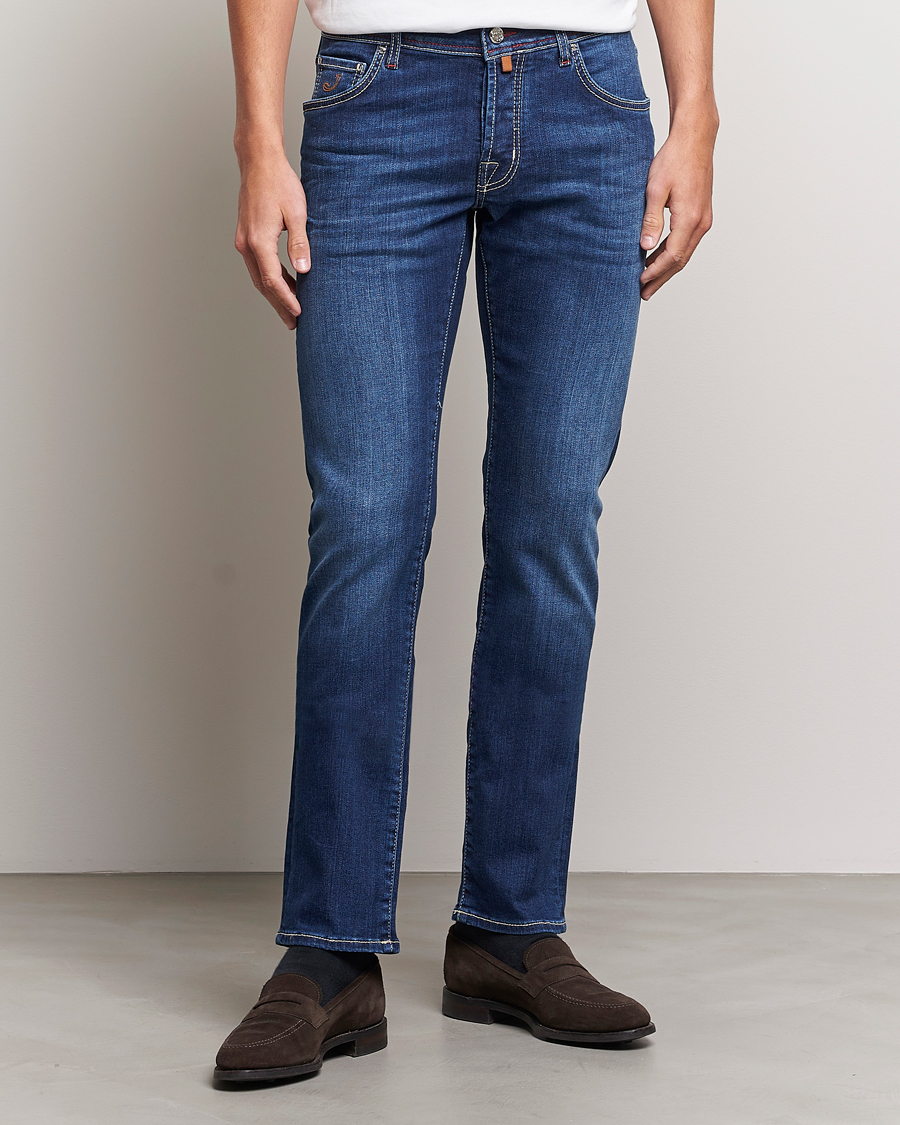Men | Jeans | Jacob Cohën | Nick 622 Slim Fit Stretch Jeans Medium Dark