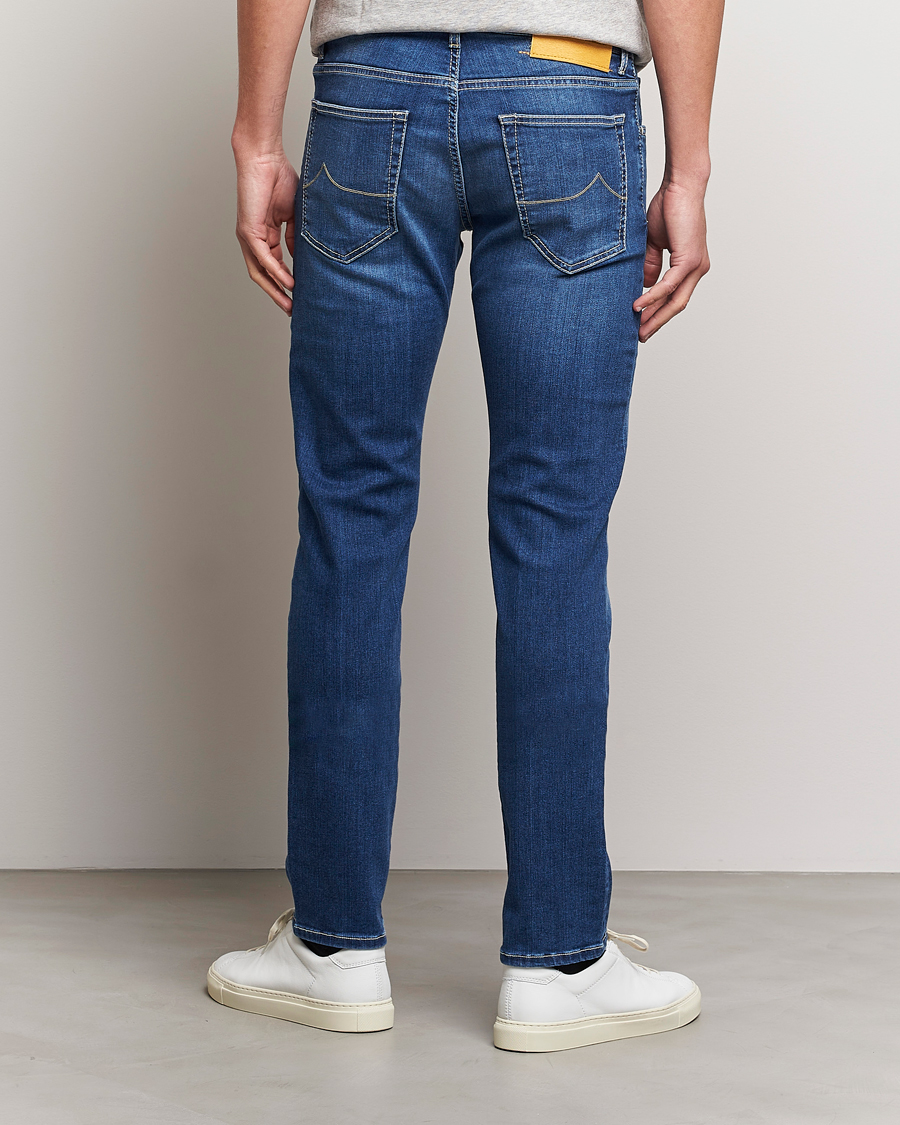 Herren | Jeans | Jacob Cohën | Nick 622 Slim Fit Stretch Jeans Stone Wash