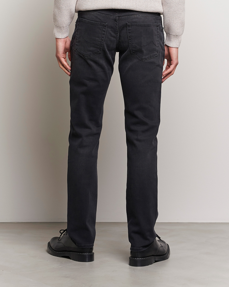 Herren | Jeans | Jacob Cohën | Nick 622 Slim Fit Stretch Jeans Black Dark Stone