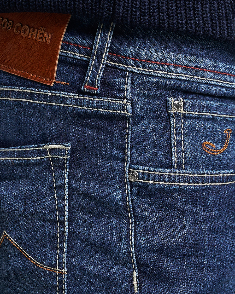 Herren | Jeans | Jacob Cohën | Bard 688 Slim Fit Stretch Jeans Medium Dark