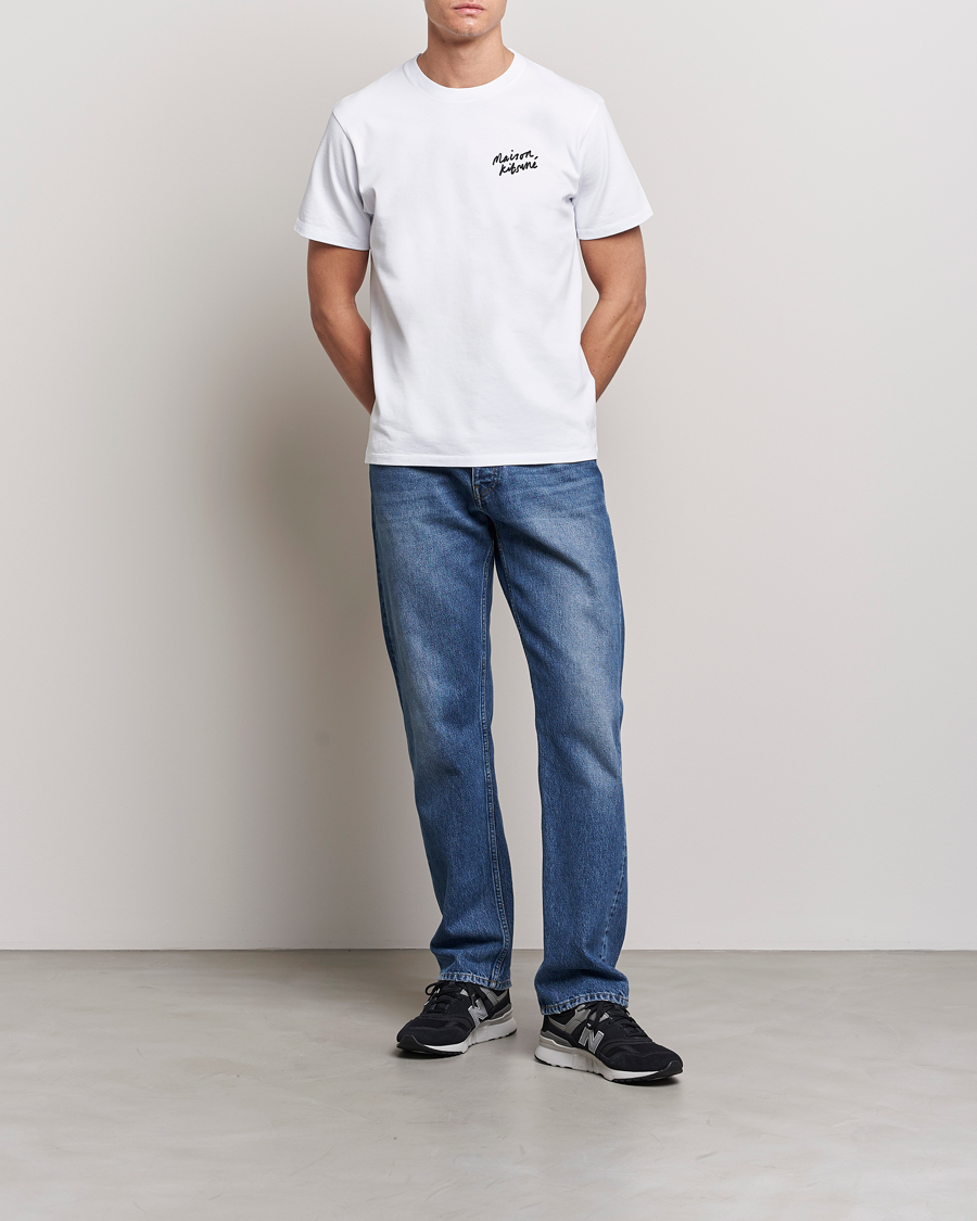 Herren | T-Shirts | Maison Kitsuné | Mini Handwriting T-Shirt White