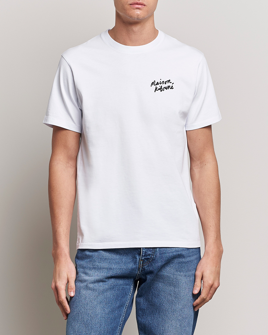 Herren | T-Shirts | Maison Kitsuné | Mini Handwriting T-Shirt White