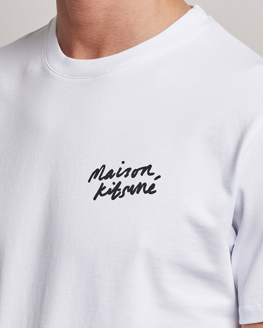 Herren | T-Shirts | Maison Kitsuné | Mini Handwriting T-Shirt White