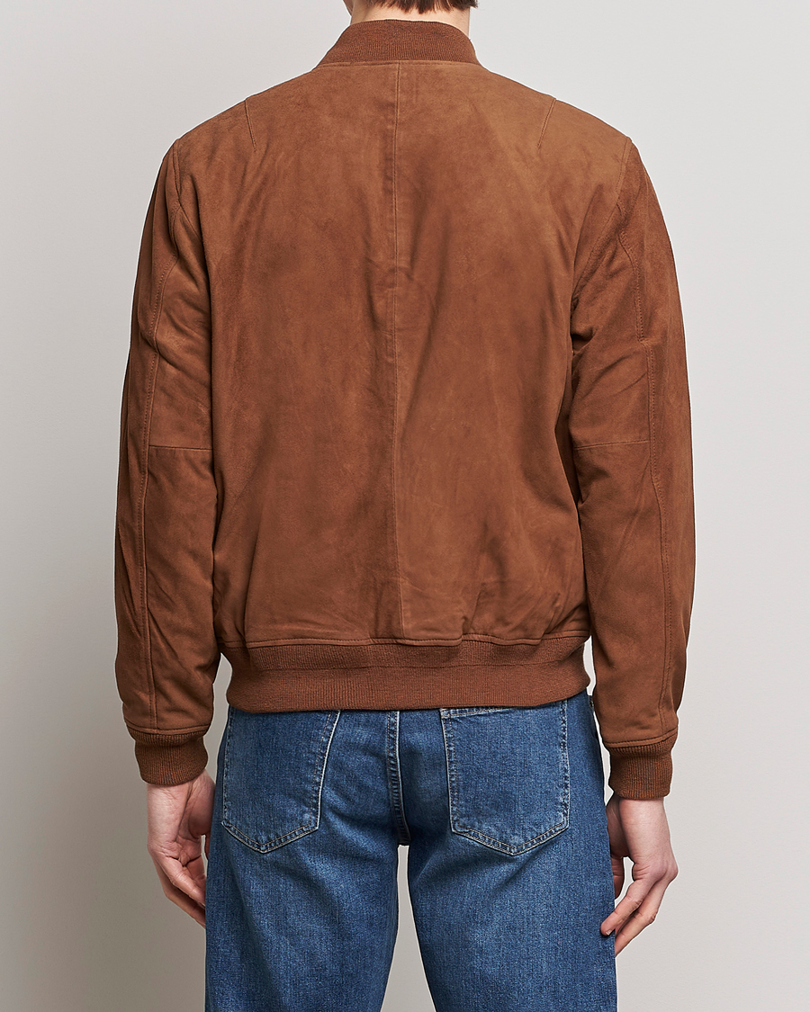 Herren | Jacken | Polo Ralph Lauren | Gunners Lined Suede Bomber Jacket Country Brown