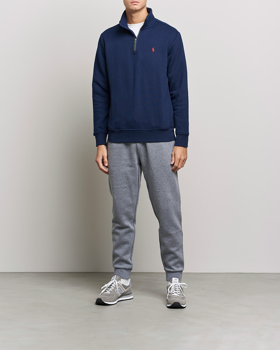 Herren | Pullover | Polo Ralph Lauren | Fleece Jersey Half Zip Cruise Navy
