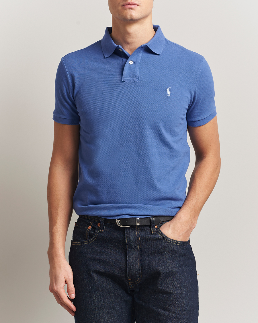 Herren | Poloshirts | Polo Ralph Lauren | Custom Slim Fit Polo Liberty Blue
