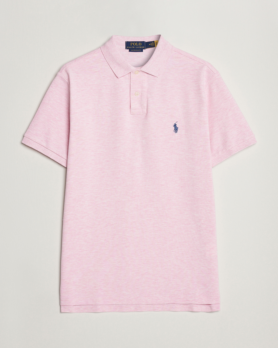 Herren | Poloshirts | Polo Ralph Lauren | Custom Slim Fit Polo Bath Pink Heather