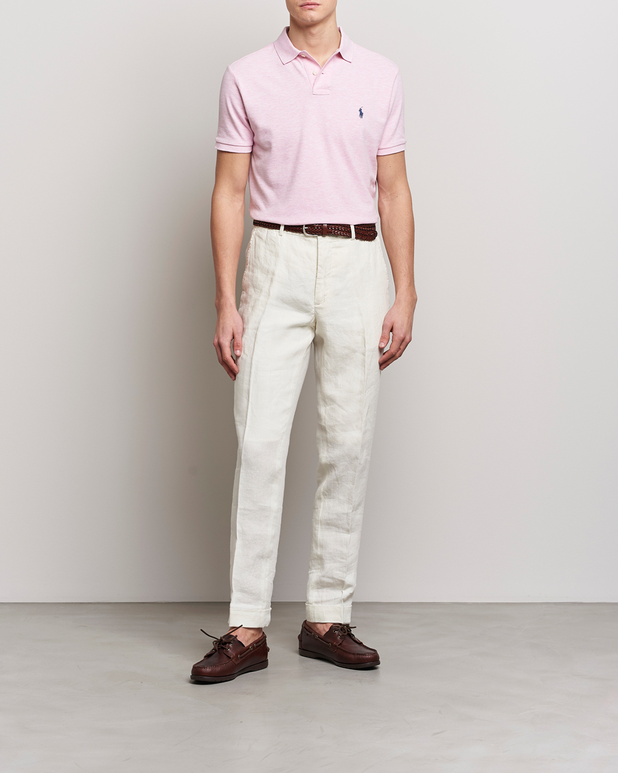 Herren | Poloshirts | Polo Ralph Lauren | Custom Slim Fit Polo Bath Pink Heather