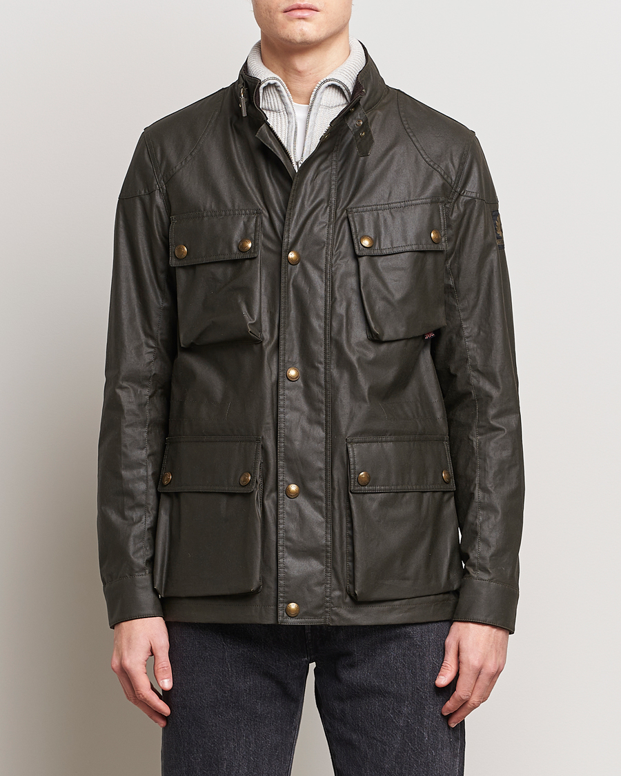 Belstaff Fieldmaster Waxed Jacket Faded Olive bei Care of Carl