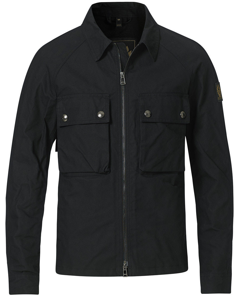 Herren | Jacken | Belstaff | Hedger Dry Wax Overshirt Jacket Black