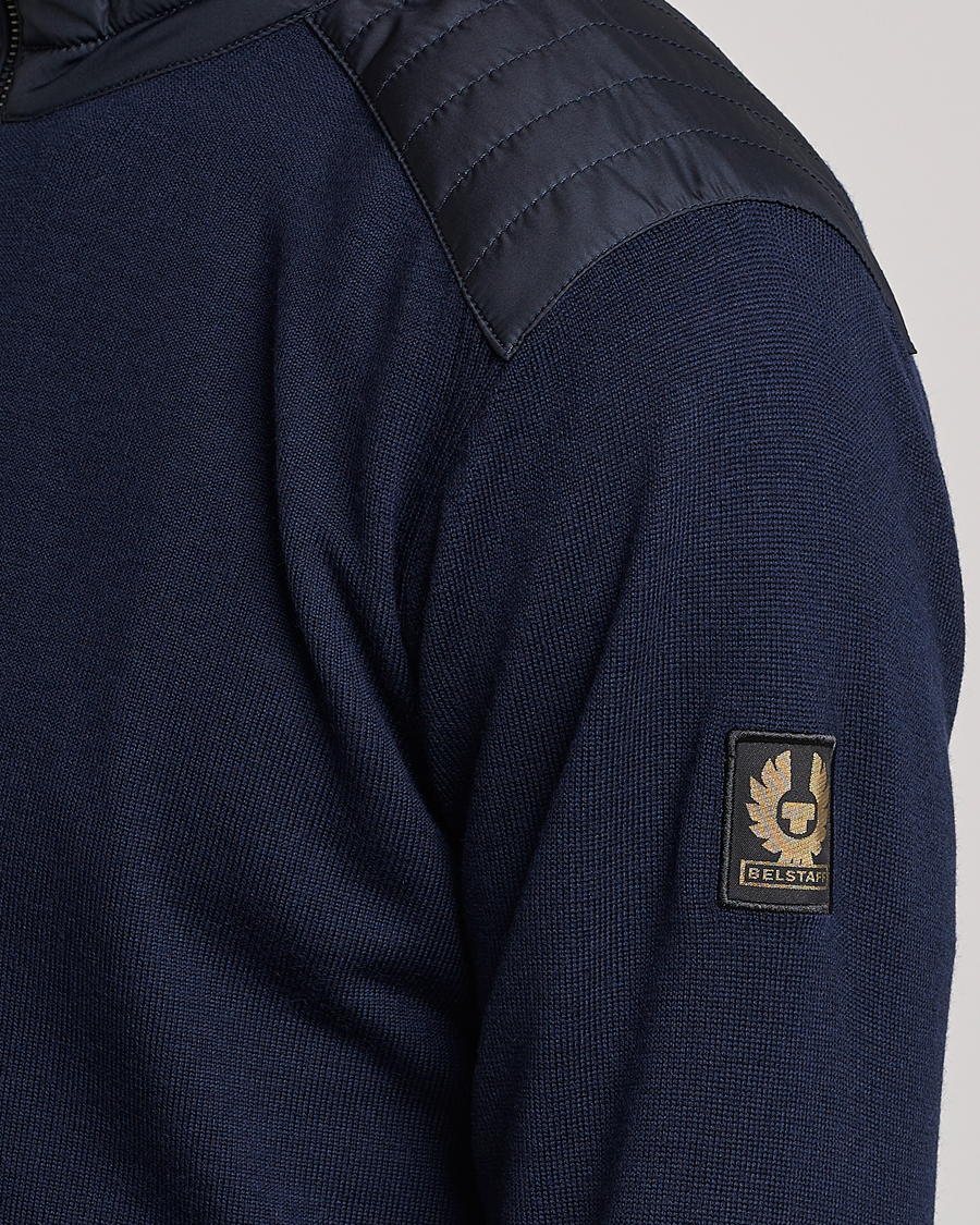 Herren | Pullover | Belstaff | Kelby Zip Cardigan Navy