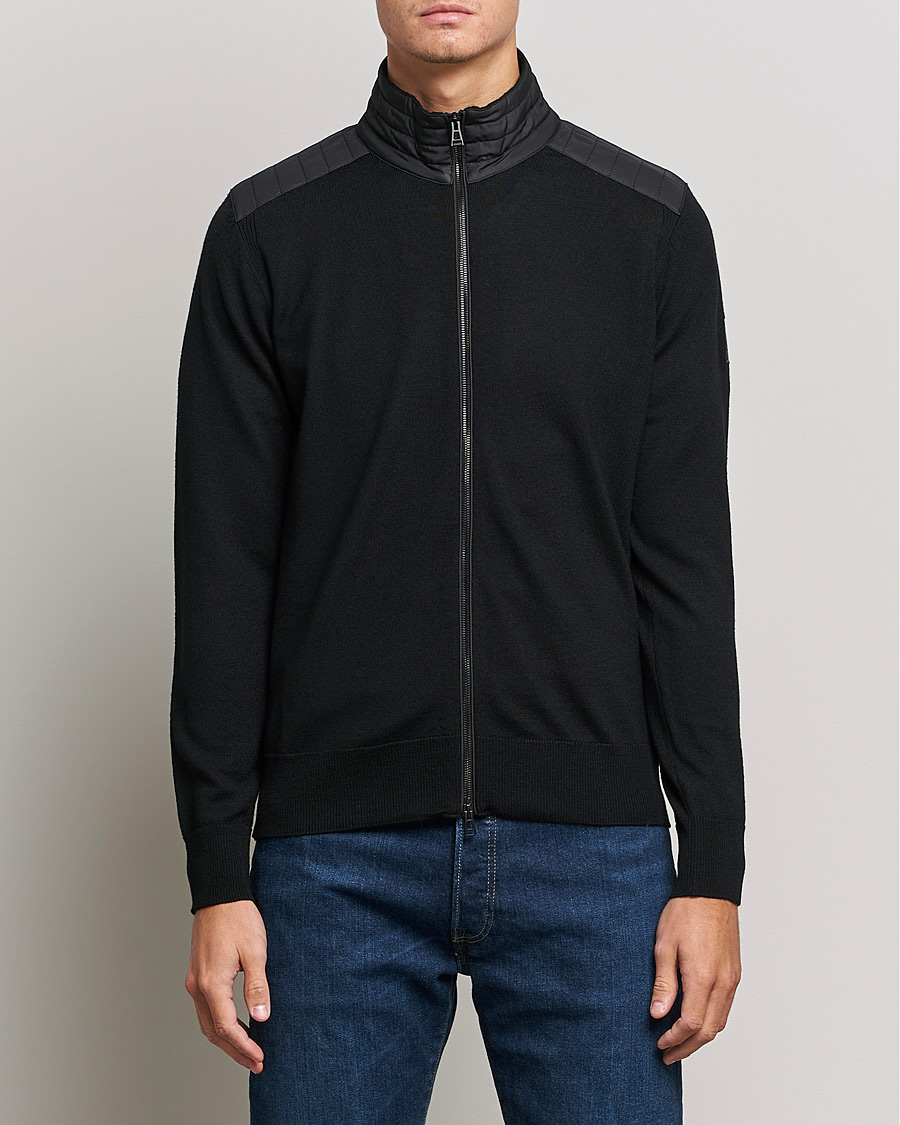 Herren | Pullover | Belstaff | Kelby Zip Cardigan Black