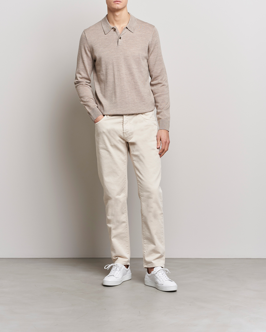 Herren | Pullover | Morris | Merino Polo Knit Khaki