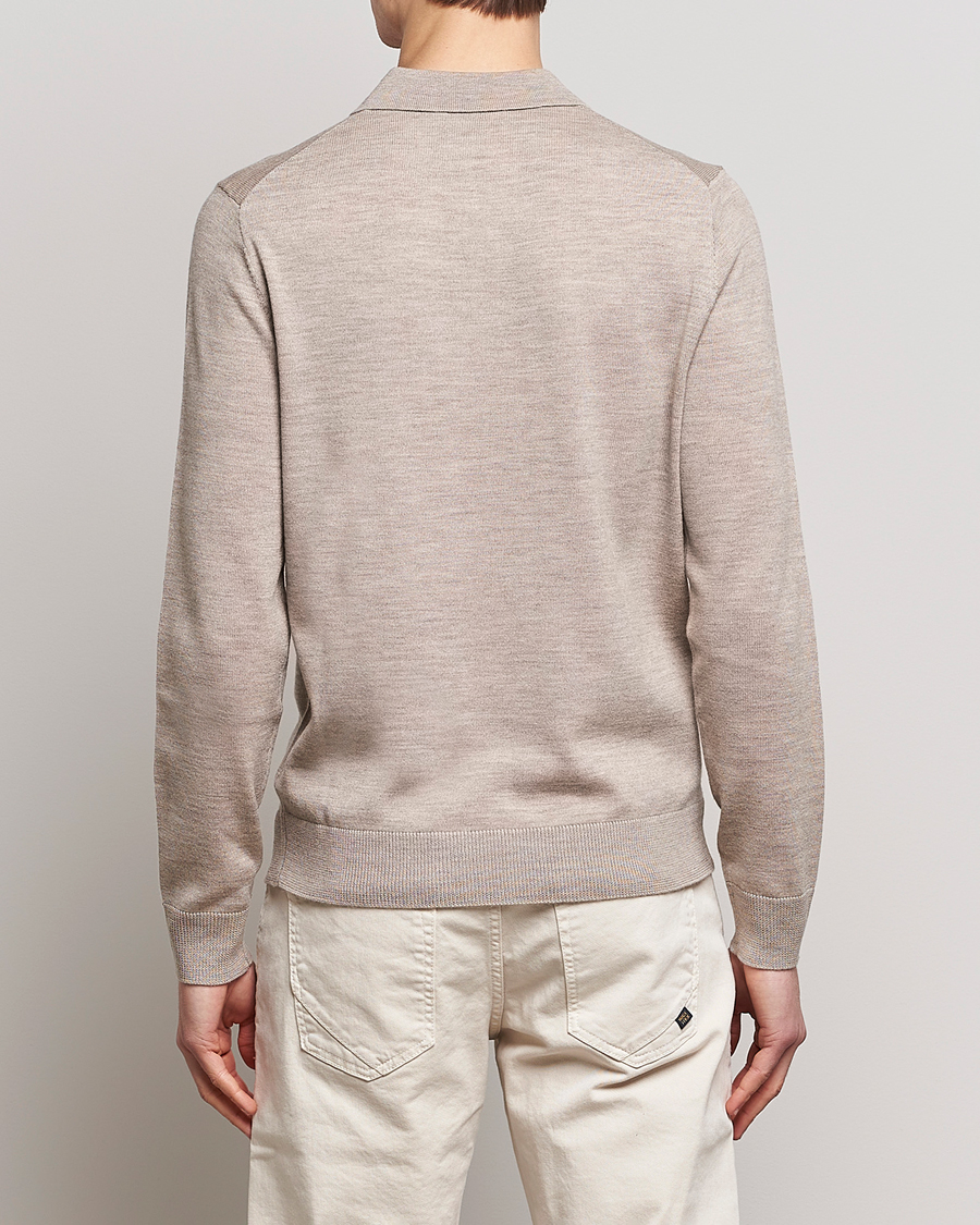 Herren | Pullover | Morris | Merino Polo Knit Khaki
