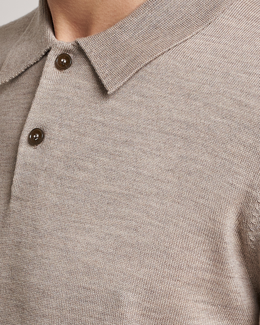 Herren | Pullover | Morris | Merino Polo Knit Khaki