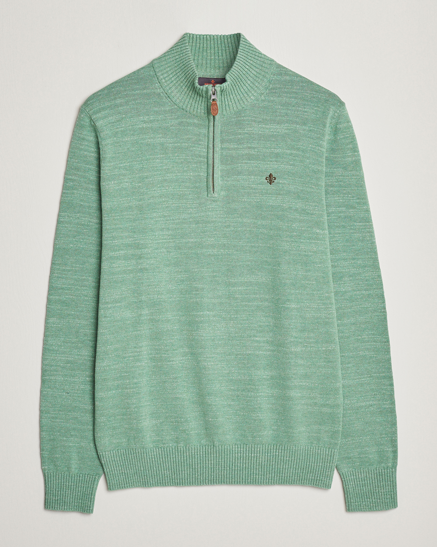 Herren | Pullover | Morris | Randall Cotton Half Zip Green