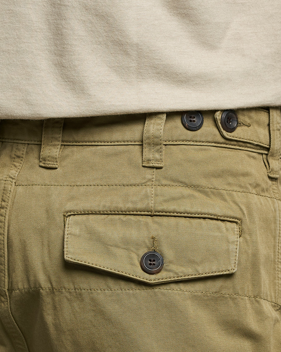 Herren | Hosen | Drake's | Flat Front Cotton Chino Olive