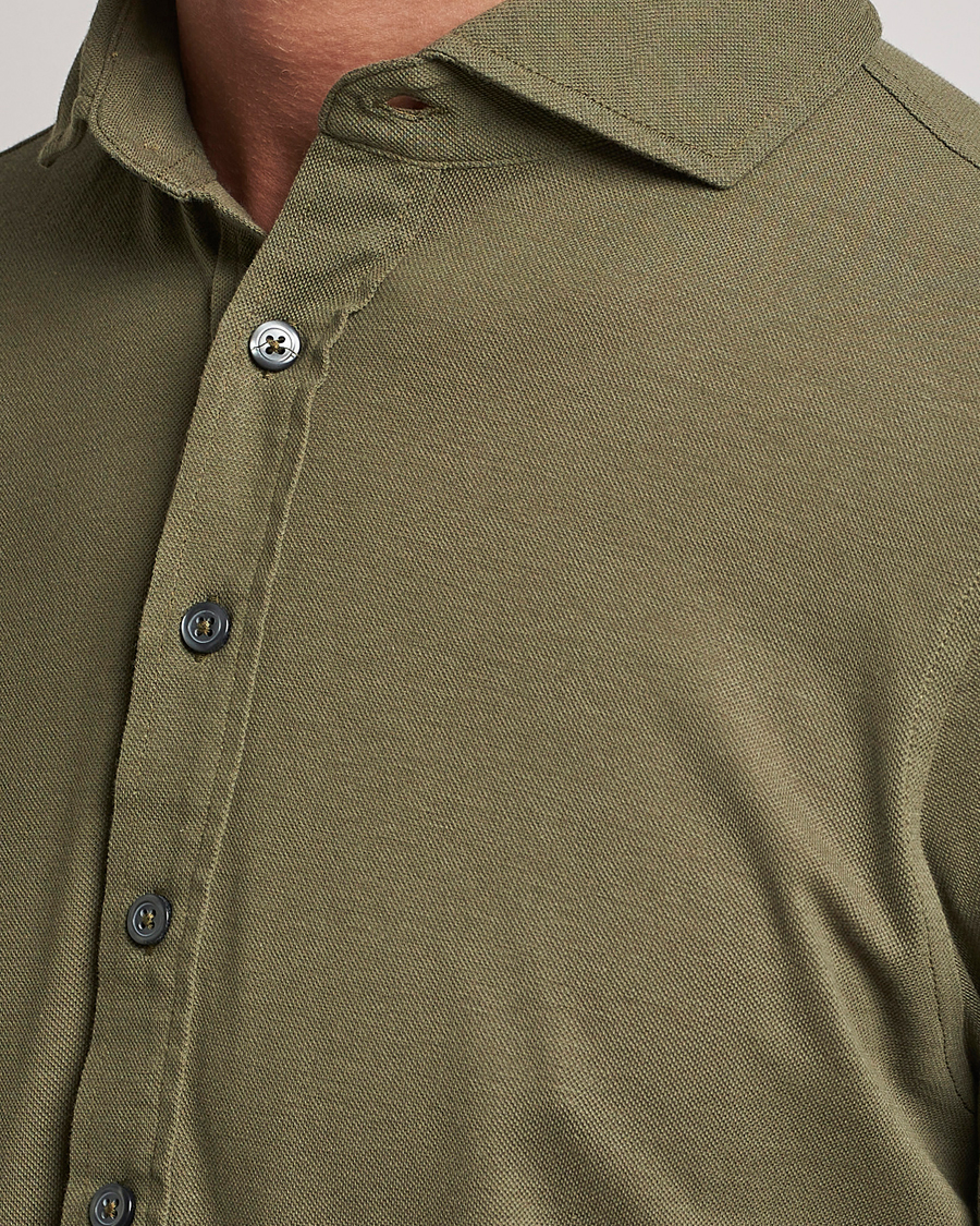 Herren | Hemden | Gran Sasso | Popover Shirt Olive