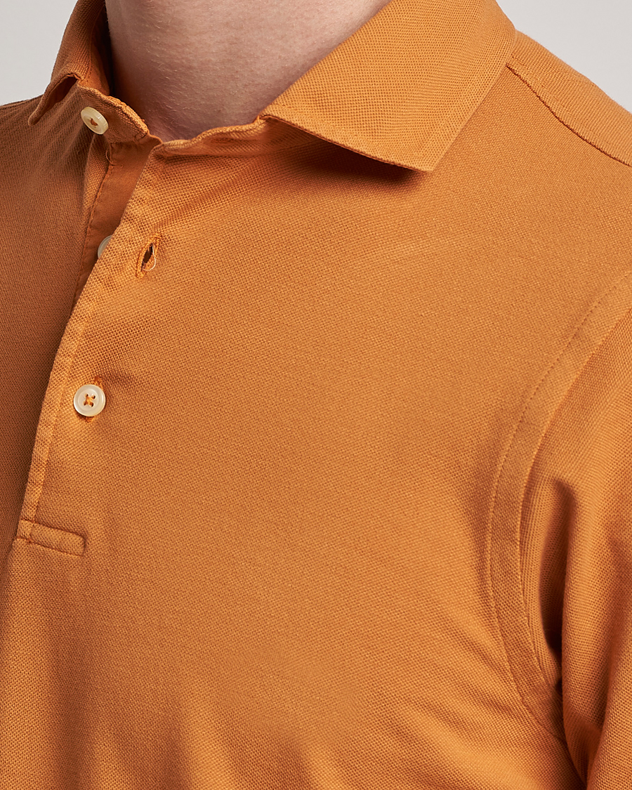 Herren | Poloshirts | Gran Sasso | Washed Polo Orange