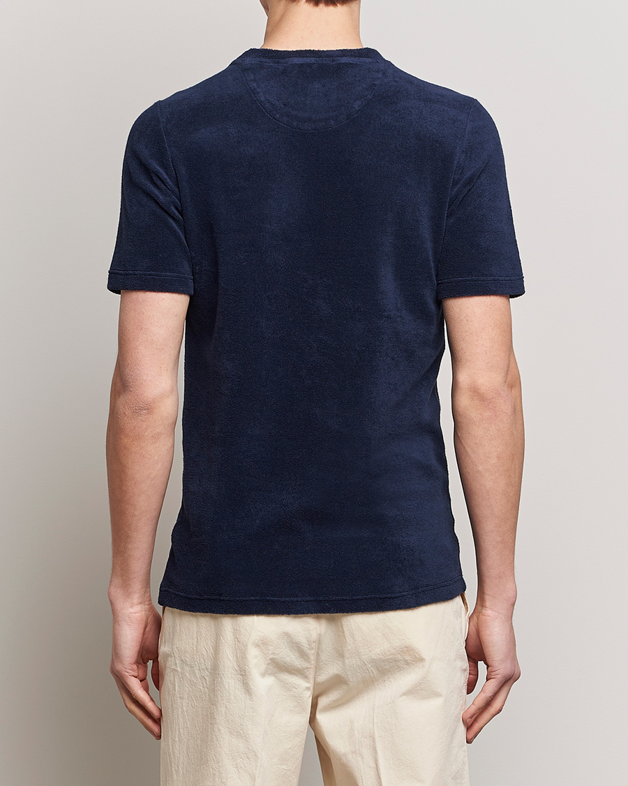 Herren | T-Shirts | Gran Sasso | Cotton Terry Tee Navy