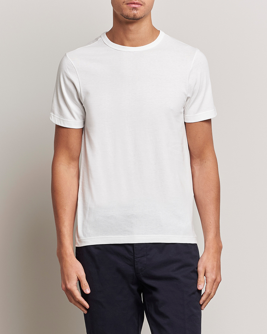 Merz b. Schwanen 1950s Classic Loopwheeled T-shirt White bei Care