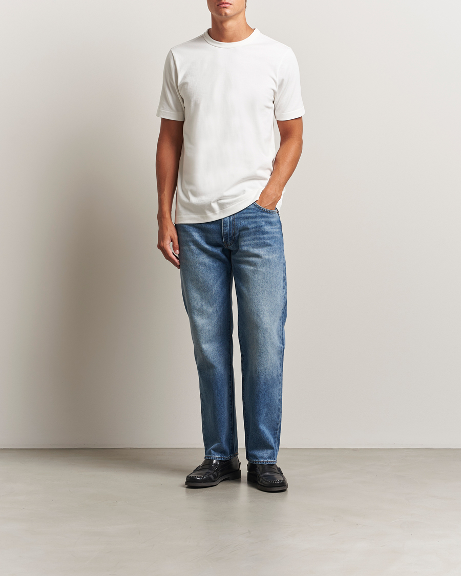 Herren | T-Shirts | Merz b. Schwanen | Relaxed Fit Loopwheeled T-Shirt White