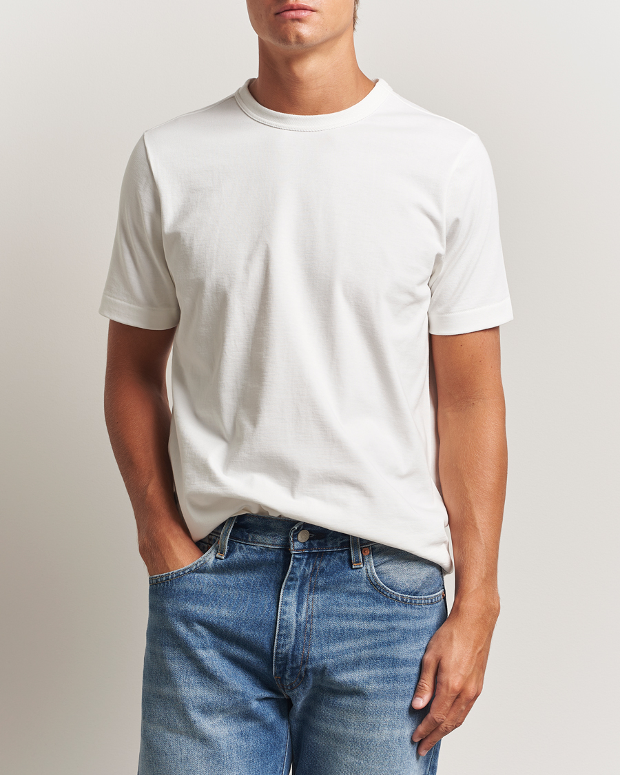 Herren | T-Shirts | Merz b. Schwanen | Relaxed Fit Loopwheeled T-Shirt White