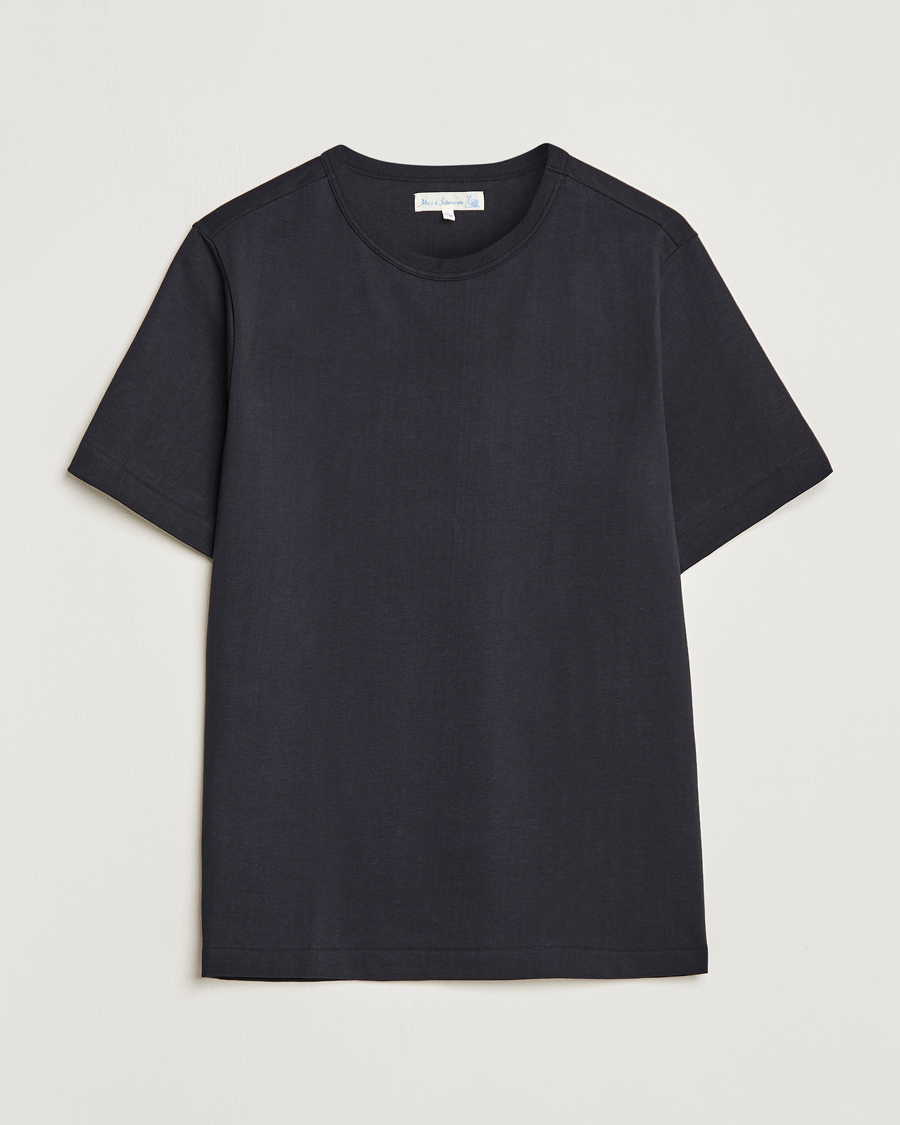 Herren | T-Shirts | Merz b. Schwanen | Relaxed Fit Loopwheeled T-Shirt Charcoal