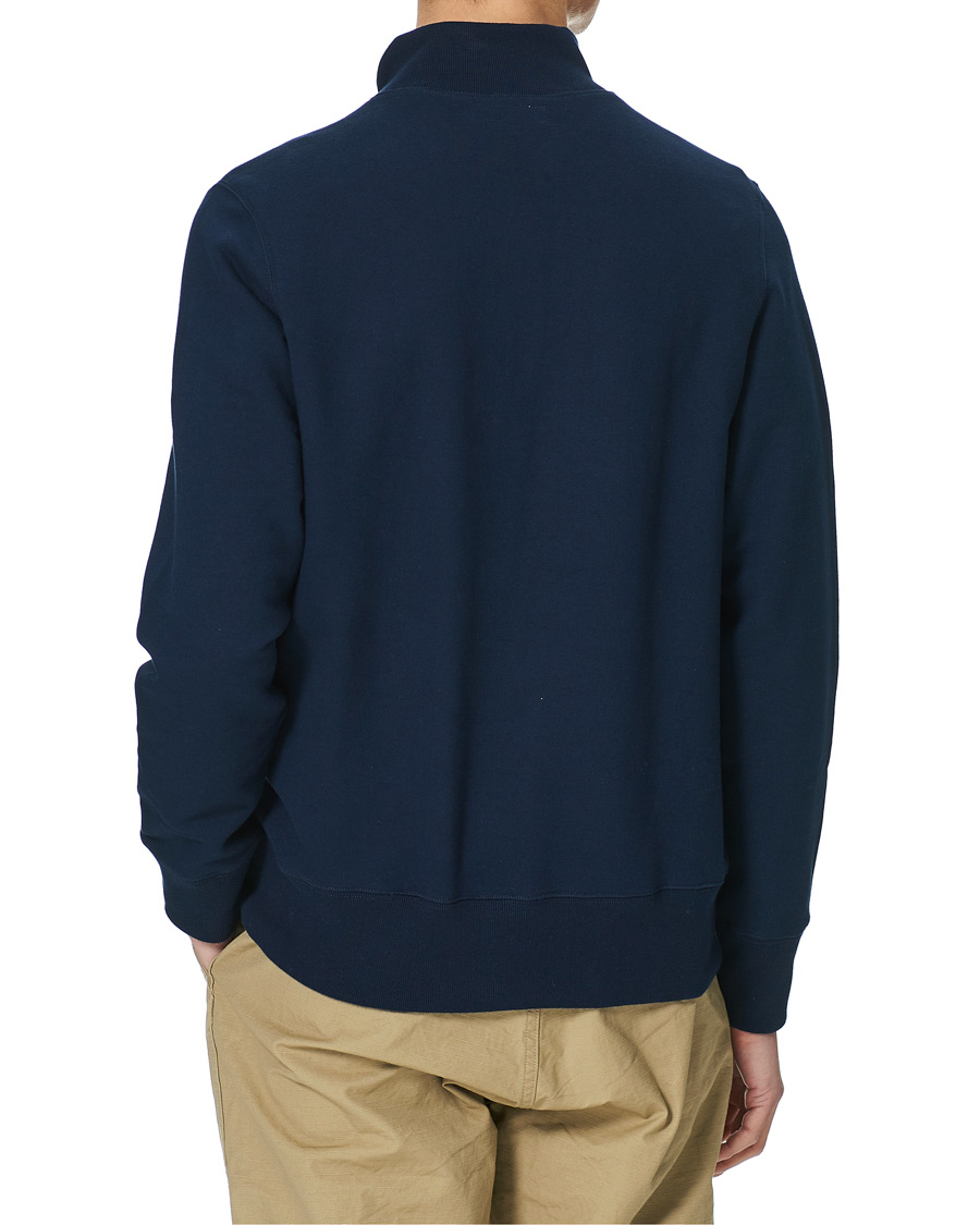 Herren | Pullover | Merz b. Schwanen | Organic Cotton Half Zip Sweat Ink