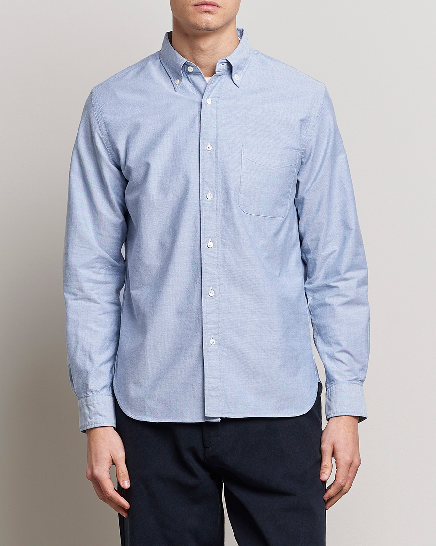Men | Preppy Authentic | BEAMS PLUS | Oxford Button Down Shirt Light Blue