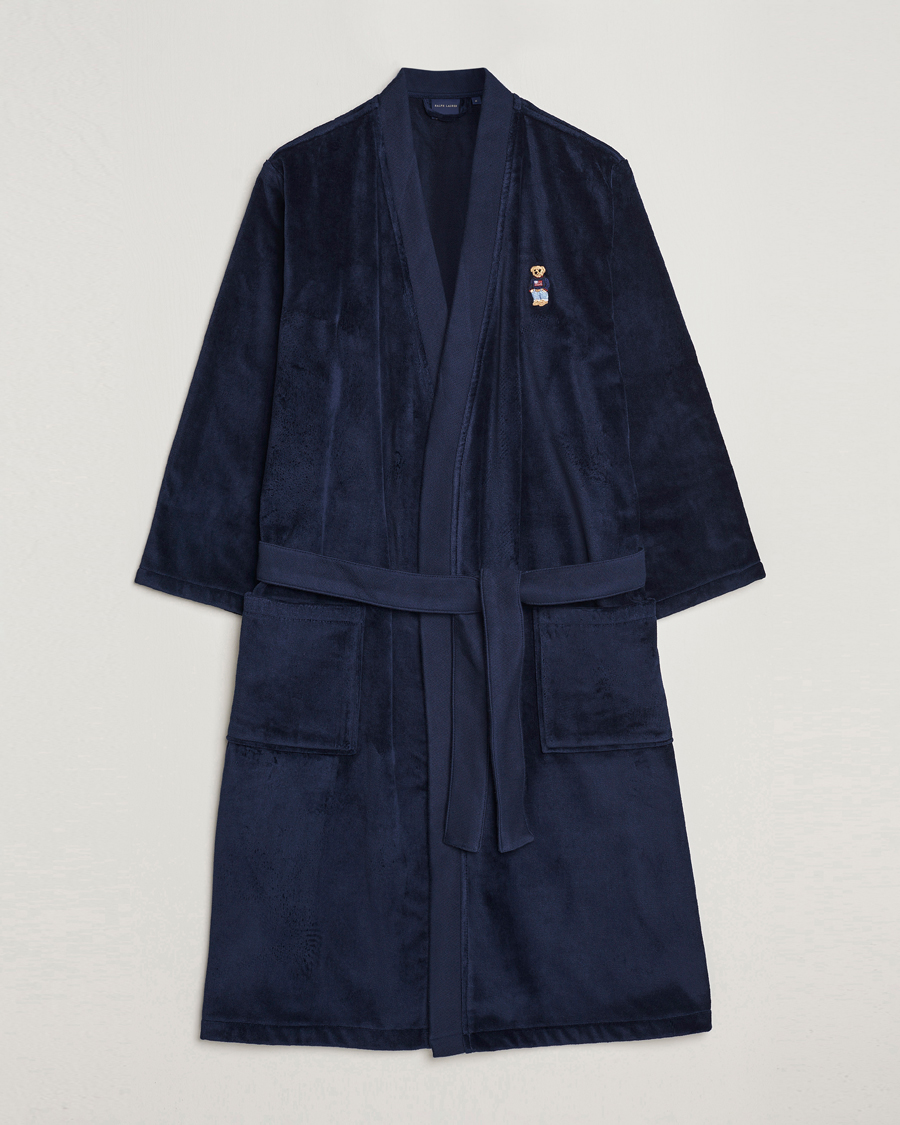 Herren | Schlafanzüge & Bademäntel | Ralph Lauren Home | Flag Sweater Bear Bathrobe Navy