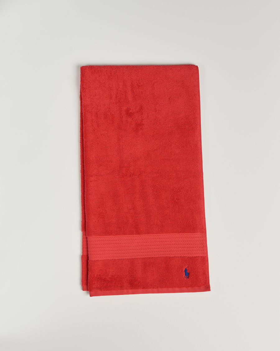 Herren | Ralph Lauren Home Polo Player Shower Towel 75x140 Red Rose | Ralph Lauren Home | Polo Player Shower Towel 75x140 Red Rose