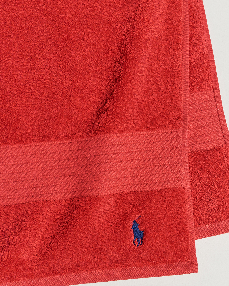 Herren | Ralph Lauren Home Polo Player Shower Towel 75x140 Red Rose | Ralph Lauren Home | Polo Player Shower Towel 75x140 Red Rose