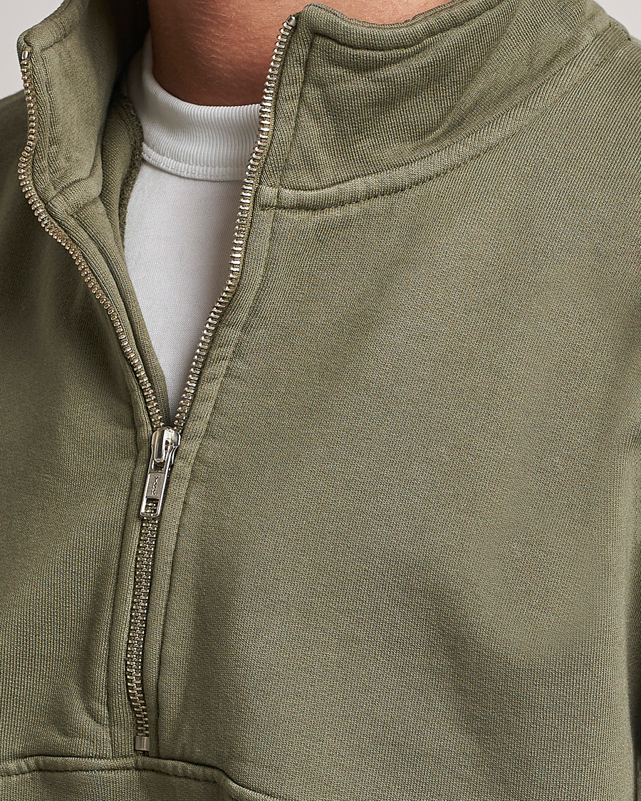 Herren | Pullover | Colorful Standard | Classic Organic Half-Zip Dusty Olive