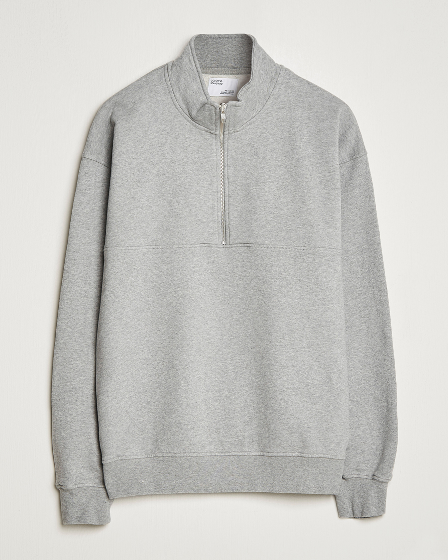Herren | Pullover | Colorful Standard | Classic Organic Half-Zip Heather Grey