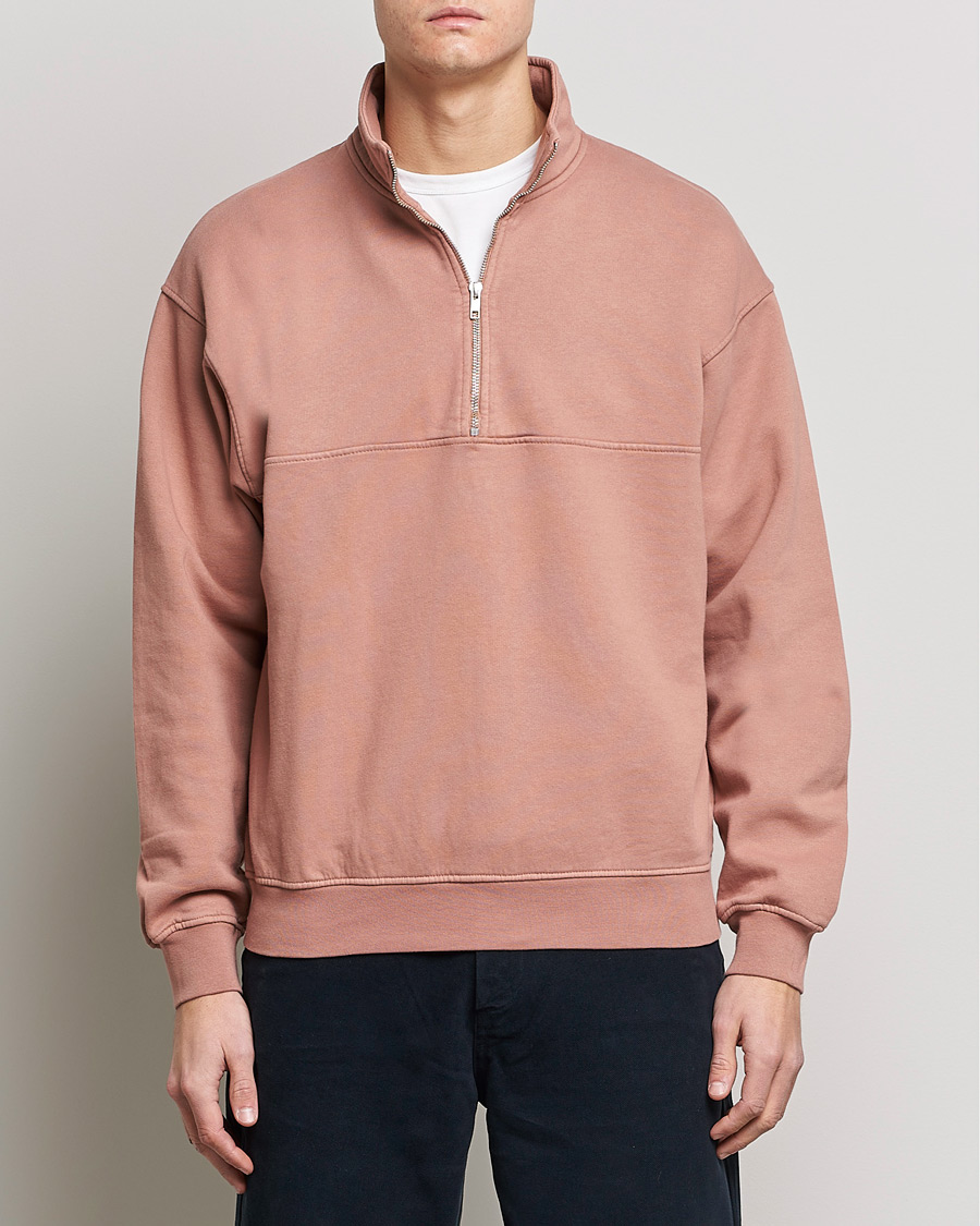 Herren | Pullover | Colorful Standard | Classic Organic Half-Zip Rosewood Mist
